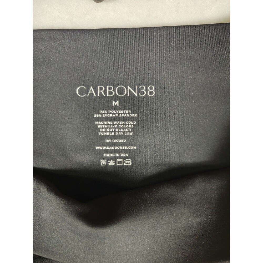 Carbon38 Black High Waist Leggings Women’s Activewear Stretch Athleisure